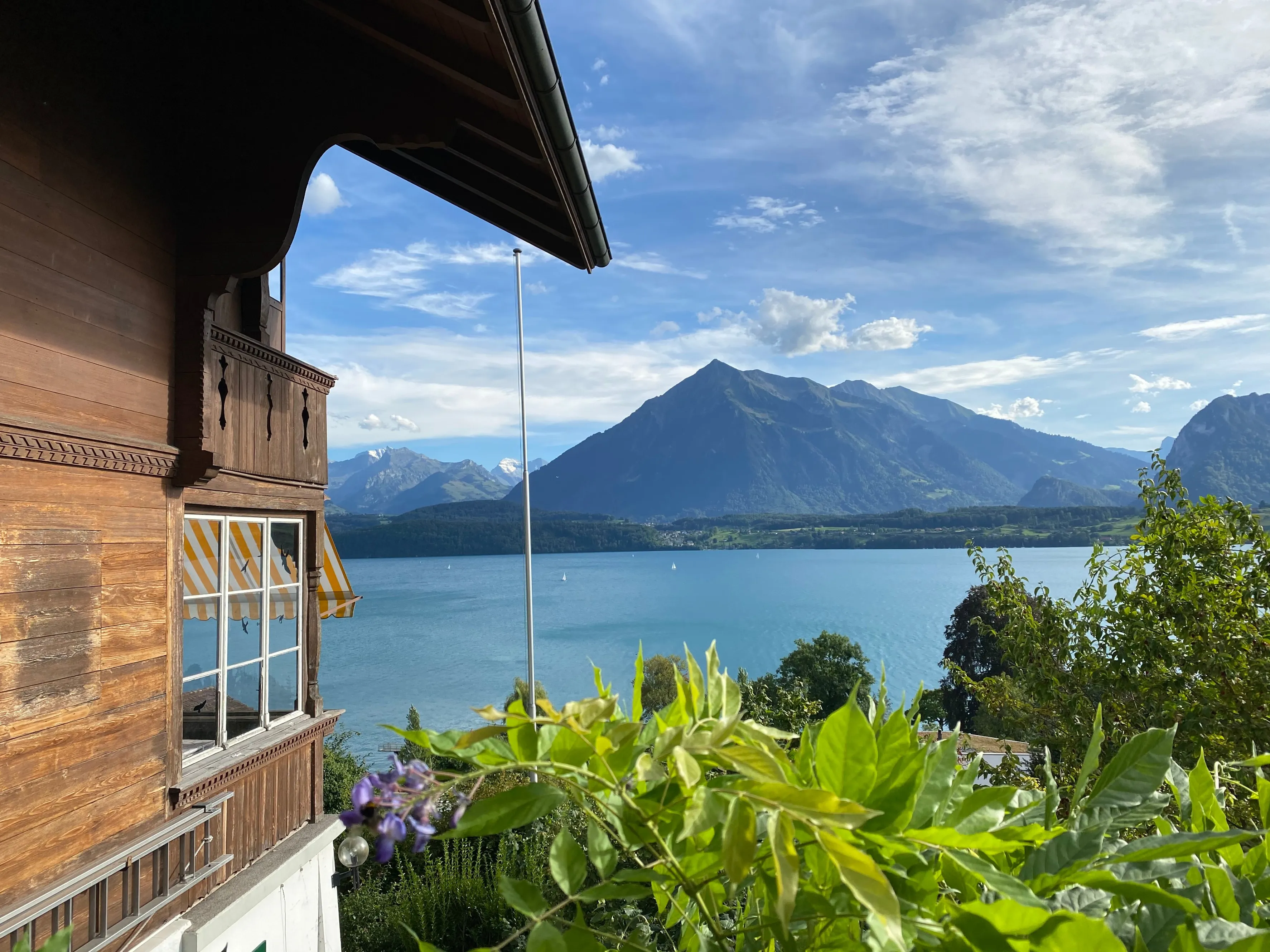 View onto Niesen from Parkinglot